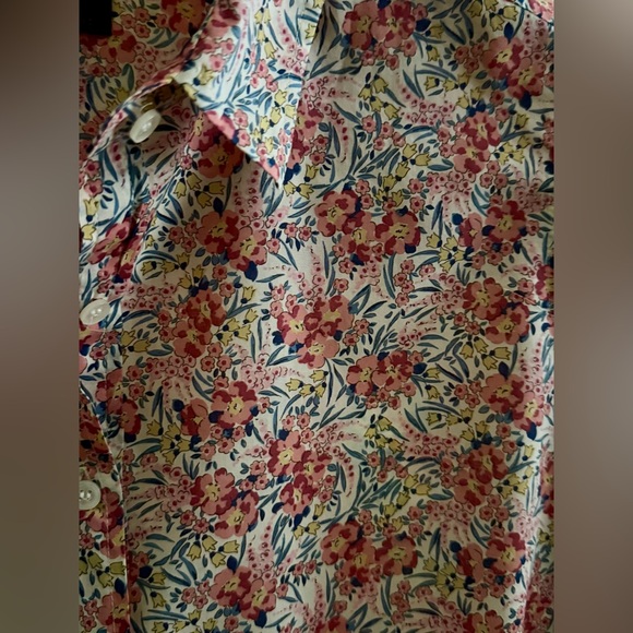 J. Crew Liberty Fabric Floral Shirt / Size 10 - Picture 2 of 5